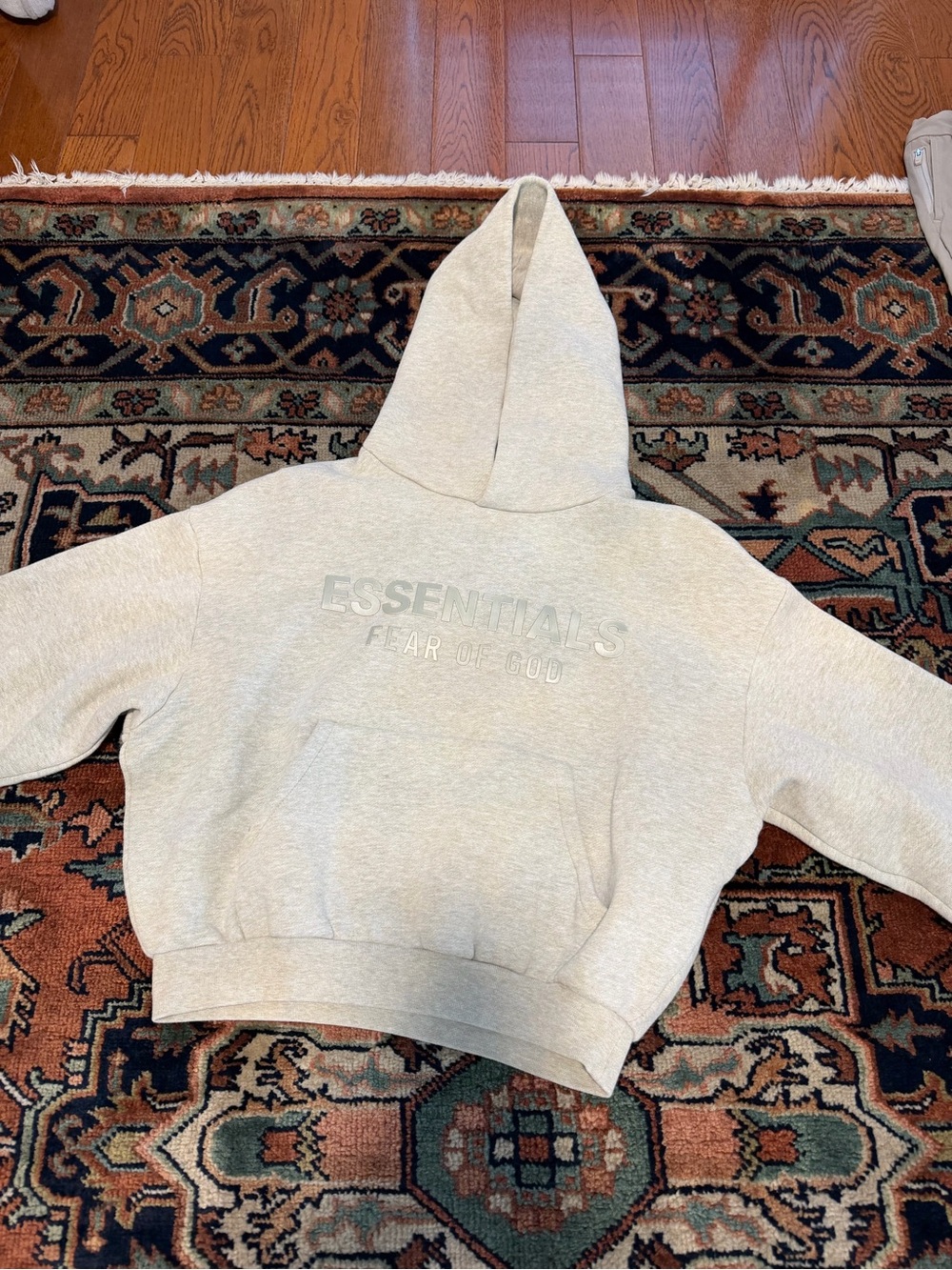 Fear of God ESSENTIALS Kids Cream Hoodie
